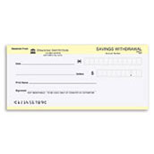 Image Processing Savings Withdrawal Forms