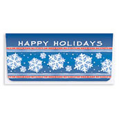 Happy Holidays with Snowflakes Currency Envelope