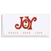 Joy Peace Hope Love Currency Envelope