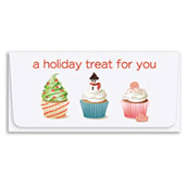 Holiday Treat with Cupcakes Currency Envelope