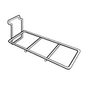 White Slatwall Front View Shoe Shelf