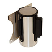 7ft 6in WallMaster Polished Aluminum Wall-Mount Retractable Belts