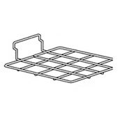 Chrome Slatwall Wire Flat Shelf