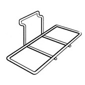 Chrome Slatwall Side View Shoe Shelf