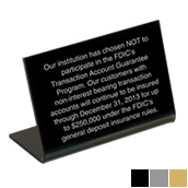 Temporary Liquidity Non-Participation Sign - 4w x 3h