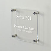 6w x 6h Stand-Off Acrylic Sign Systems