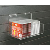 Clear Acrylic Slatwall Shelf with Sides