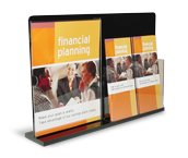 All-In-One Display with 8.5w x 11h Sign Holder and Brochure Holder