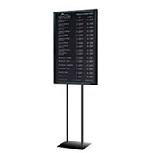 COMBO - Black Floor Stand w/ 22w x 36h Total Account Rate Display
