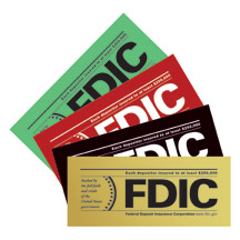 Non-Glare FDIC Wall Sign for Indoor/Outdoor - 7w x 3h