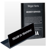 Teller Station Signs
