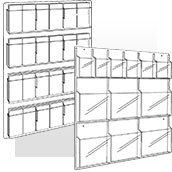Clear Plastic Wall Literature Racks