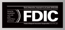 FDIC Wall Sign with Backplate