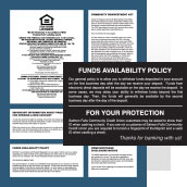 Digitally Printed Policy Signs