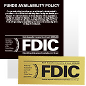 FDIC Signs - Wall