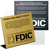 FDIC Magnetic Signs