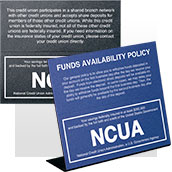 NCUA Signs - Magnetic