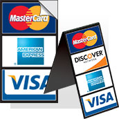 Credit Card Signs and Decals