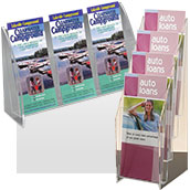 Clear Acrylic Brochure Holders - Counter