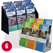 6 Pocket Brochure Holders