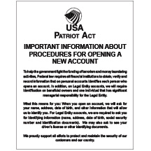 Partriot Act - Personal-Bus Account 11x14 White