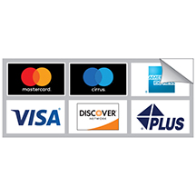 ATM Card Acceptance Heavy Duty Decal - 6 Logos - 2 Rows of 3