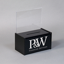 Acrylic Suggestion Box with Sign Holder