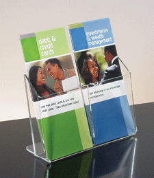 Side-by-Side Literature Holder - 4w