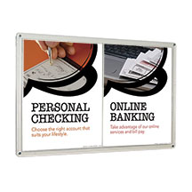 2-Pocket Acrylic Wall Sign Frame - 8.5x11