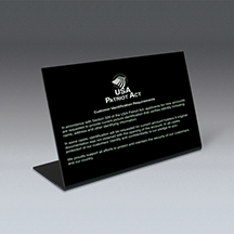 Counter Sign, Patriot Act (with flag icon) - Cstmr Identific