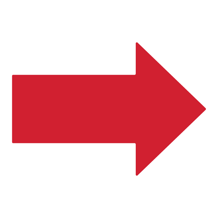 Red Arrow Floor Decal