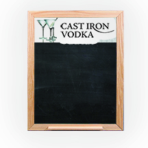 Oak Frame Wall Chalkboard with Tray - 18w x 24h