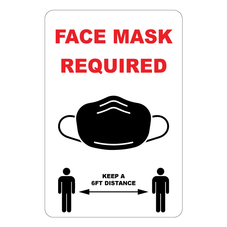 Face Mask, 6ft Wall Sign