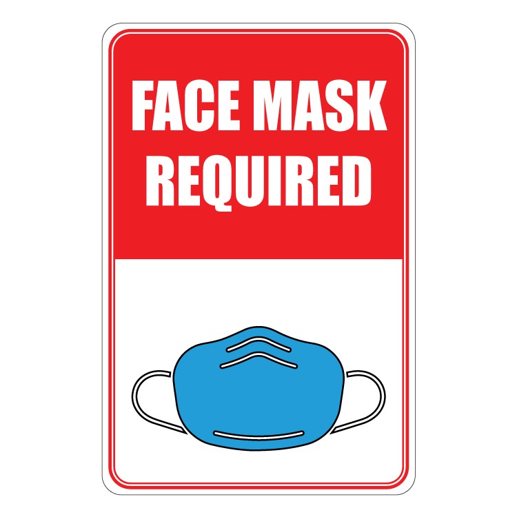 Face Mask Required Wall Sign