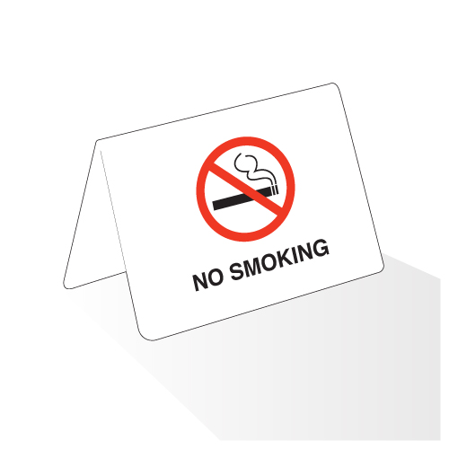 Bent Acrylic Facility Sign, 4w x 6h, No Smoking