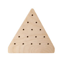 Triangle Peg Game with Space for Imprinting