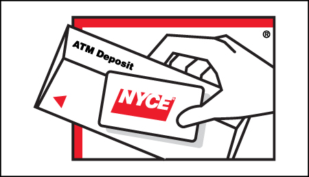 Placard Sign - NYCE ATM Deposit Logo