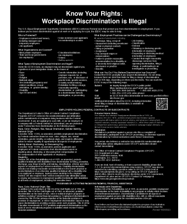 EEOC - Know Your Rights - Black Acrylic