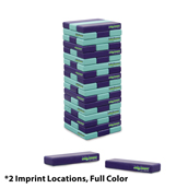 Jumbo Toppling Tower Blocks - (2 Imprints, 2 Custom Colors)