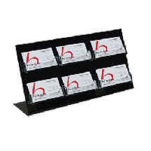 Counter Business Card Holder, (6) Pockets - 3 wide x 2 high
