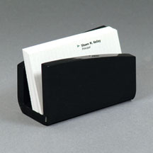 Single Pocket Curved Countertop Business Card Holder