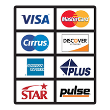 ATM Card Acceptance Sign - 8 Sign - 4 Rows of 2