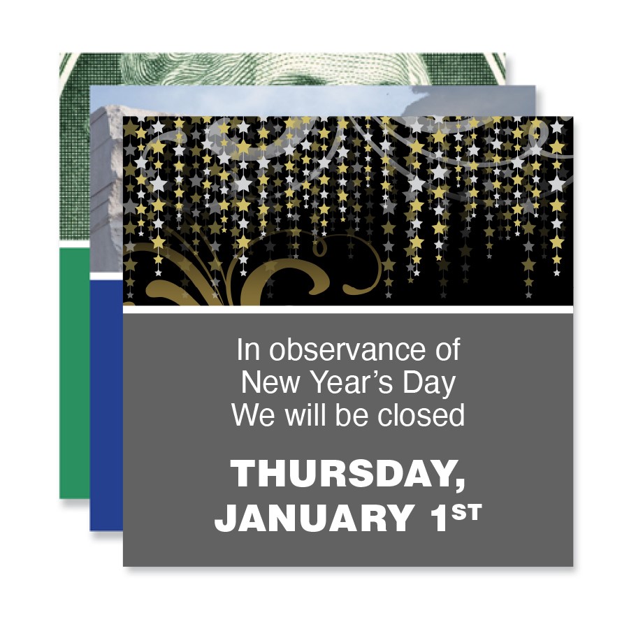 2026 Premier Holiday Window Decal Set