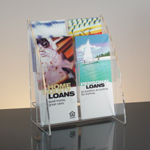 Tiered Literature Holder with Arc Sides - 4w
