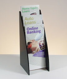Tiered Literature Holder with Arc Sides - 4w