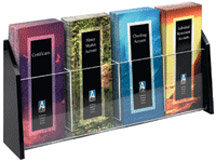 Wall Mount Literature Holder with Angled Sides - 4w