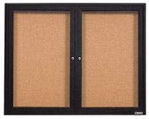 Deluxe Radius Frame CORK Bulletin Board - 48x36
