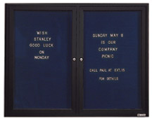 Deluxe Radius Frame Fabric Bulletin Board - 48x36