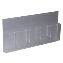 5-Pocket Silver Backed Brochure Holder - Magnetic Back