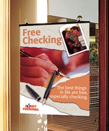 Dual Option Ceilng-Door Poster Holder - 22x28